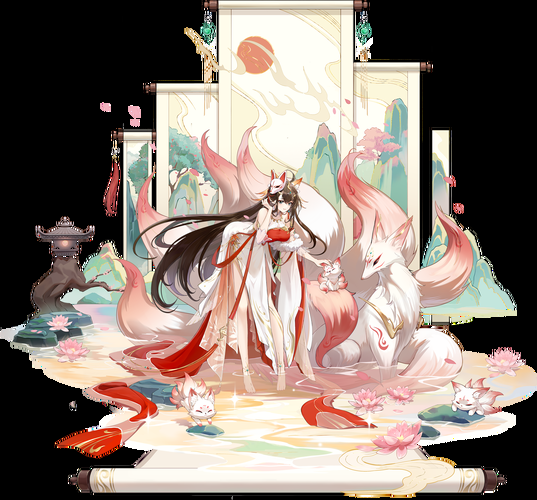 三国梦想女娲无惨图原画设计与创作过程