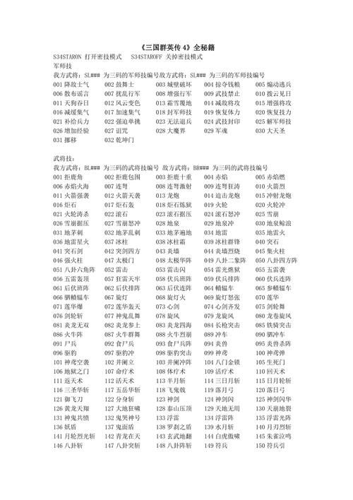 三国群英传4序列号大全 免费获取正版激活码
