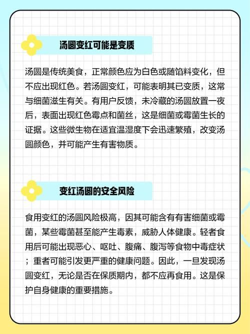 变红的汤圆可以吃吗 专家解答颜色变化是否安全