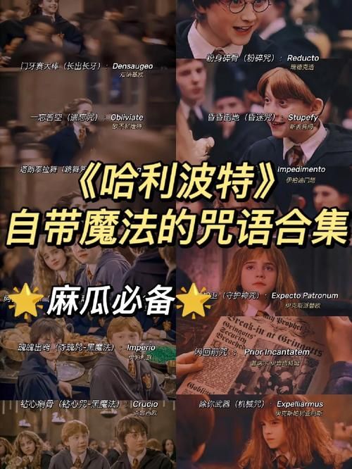 哈利波特魔咒大全 这些咒语学会了你也是魔法师