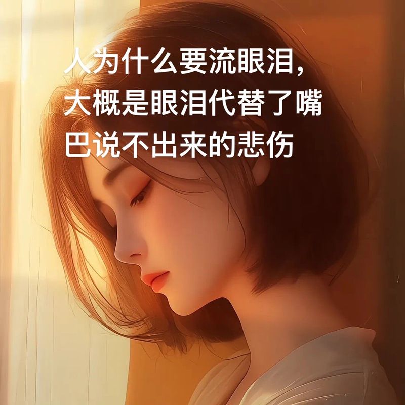 嘴角那颗没落下的泪藏着多少说不出的心酸故事