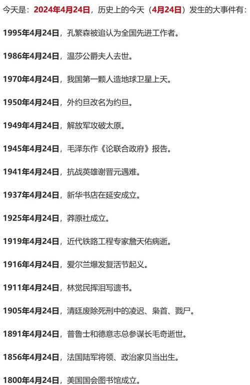 四月二日是什么日子历史事件大盘点