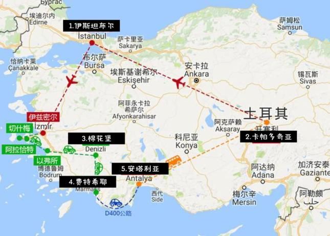 土耳其地图中文版高清大图免费下载