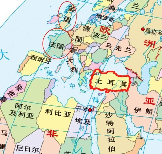 土耳其地图中文版高清大图免费下载