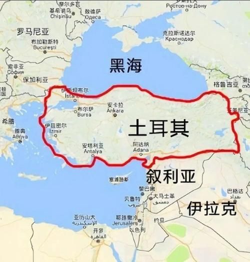 土耳其地图中文版高清大图免费下载