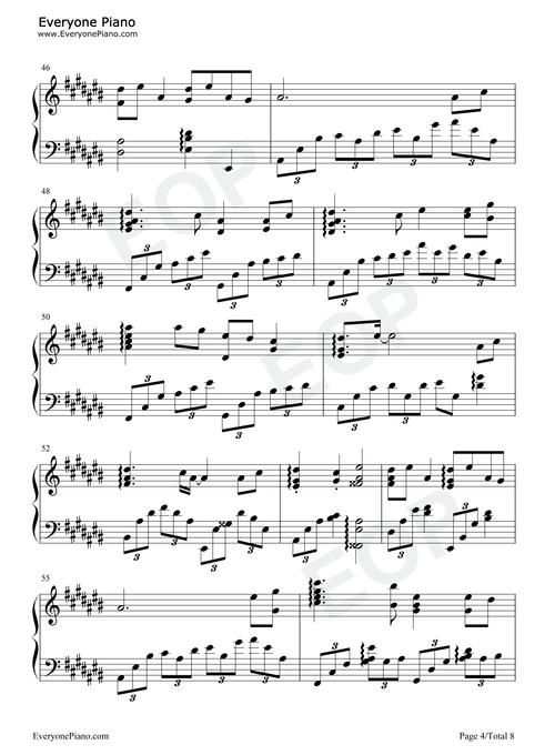 大鱼钢琴曲谱完整版初学者入门教程