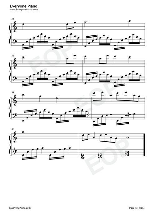 大鱼钢琴曲谱完整版初学者入门教程