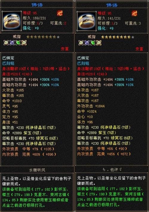 天龙八部3极品装备排行榜 最强装备一览