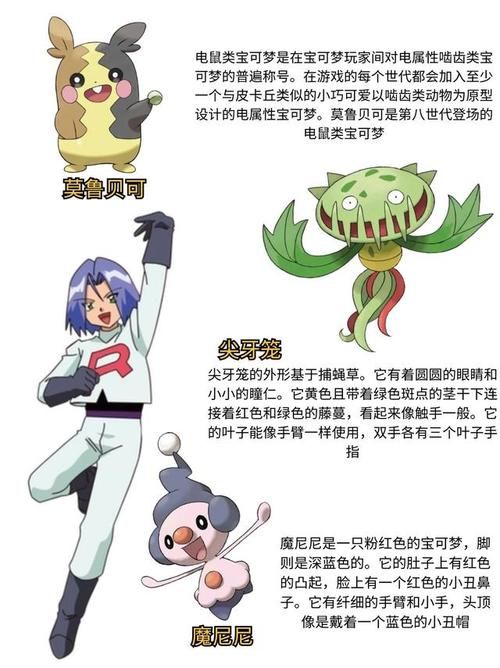 宠物小精灵火箭队成员介绍和他们的故事