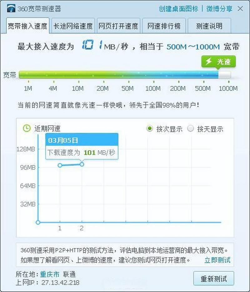 家里网速太慢怎么办 怎么查自己的网速教程