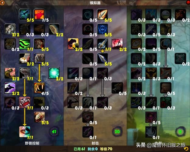 射击猎人天赋搭配指南 wow怀旧服与正式服区别