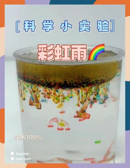 彩虹雨实验原理大解析 在家就能做的科学实验