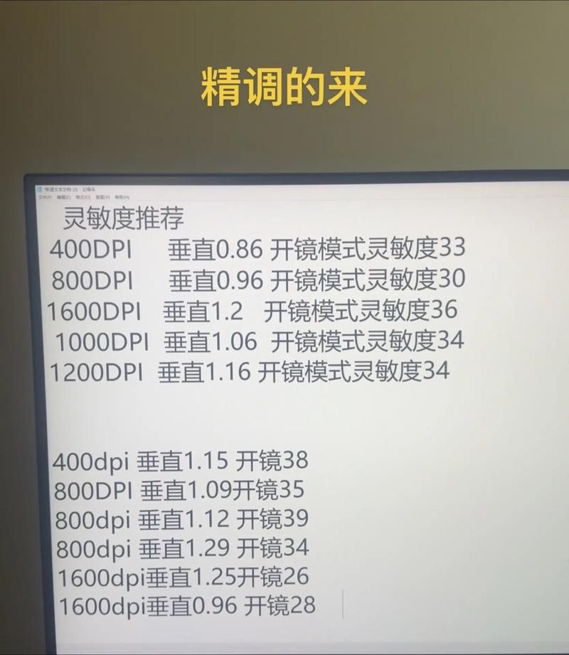 绝地求生灵敏度设置攻略 吃鸡高手都在用的参数分享