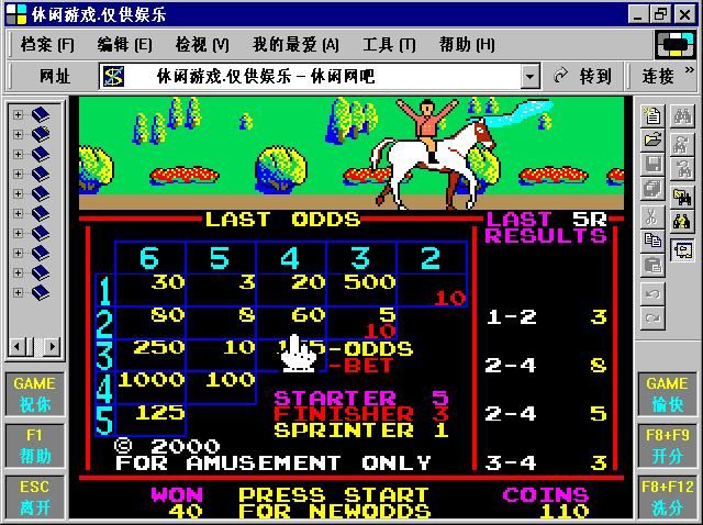 86黄金赛马：这种特殊的街机，你玩过吗？