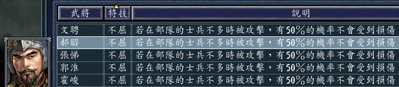 三国志11最让玩家头痛的特技之一,看到敌将拥有就想哭!