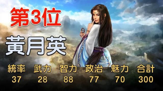 三国志14中综合数值最高的10位女将,第一名很多人都没听过