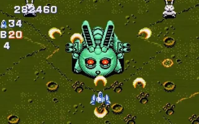 兔子BOSS扔胡萝卜炸弹?这可能是FC平台上最好的飞机游戏