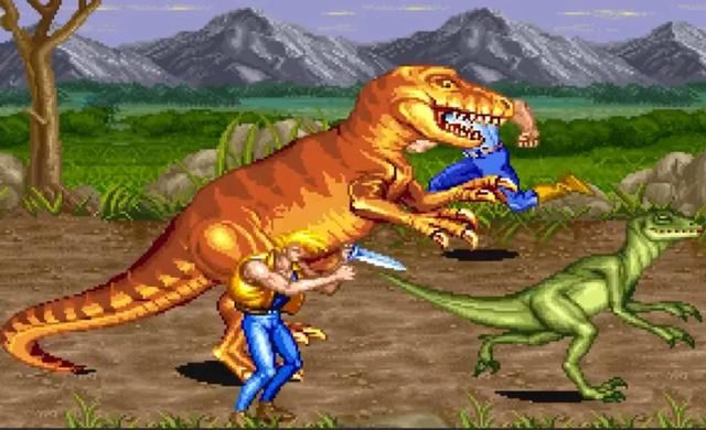 街机《恐龙快打》中原来有这么多恐龙，当年的玩家都忽略了很多！