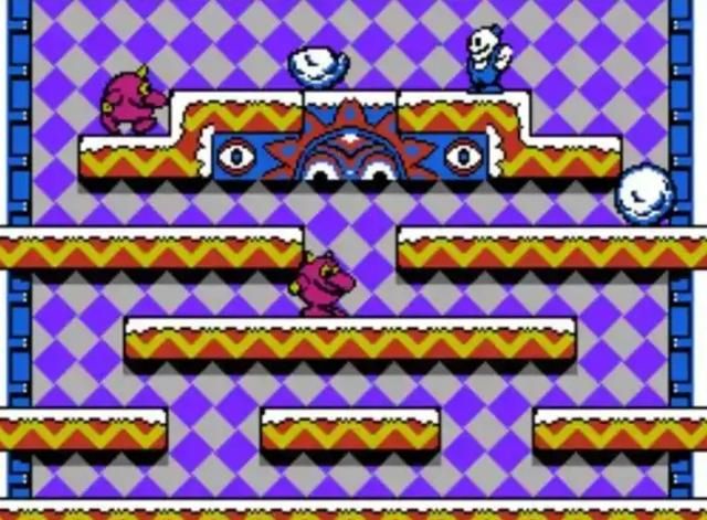 那些类似《雪人兄弟》的街机游戏,会玩的玩很久,不会玩的几分钟