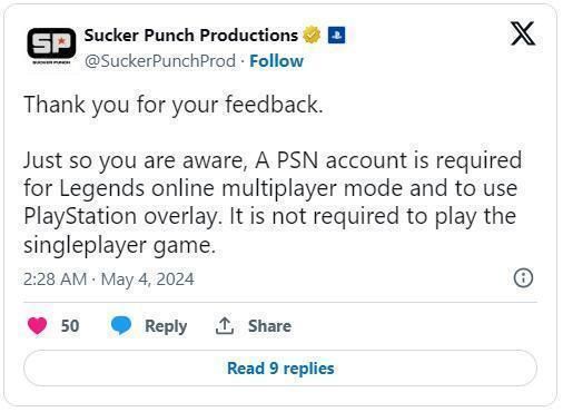 PC《对马岛之魂》单人战役无需PSN账号！多人模式需要