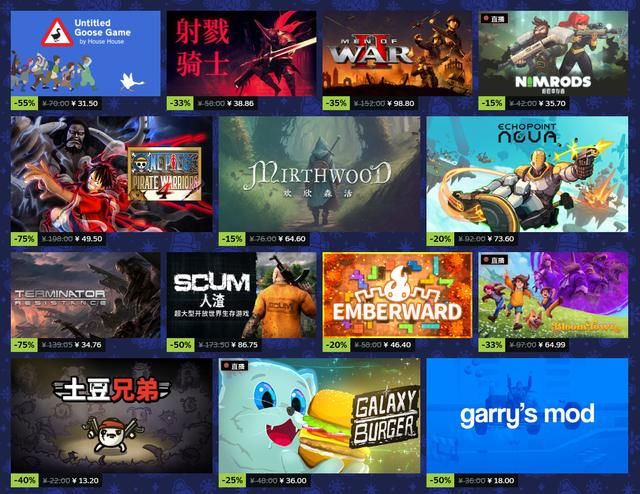 Steam冬季特卖开启 Steam游戏大奖最终投票举行