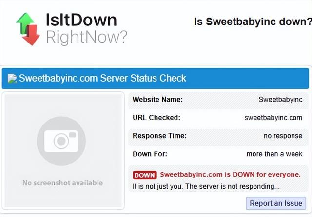 Sweet Baby官网挂了