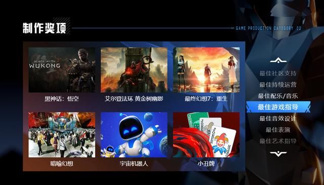 TGA2024提名公布 《黑神话：悟空》获年度游戏在内的四项提名