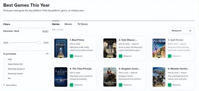 《光与影 33号远征队》媒体均分92！超越《双影奇境》