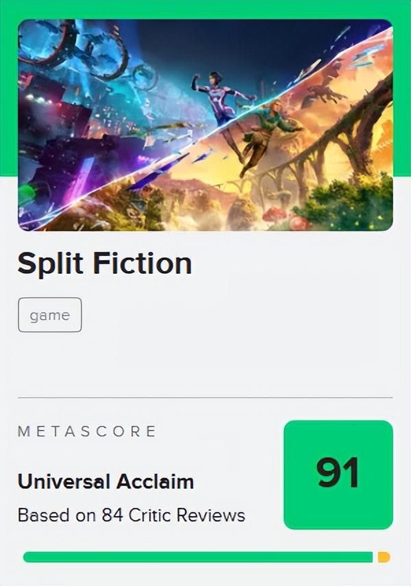 《双影奇境》是EA近13年来首款获M站90+媒体评分游戏