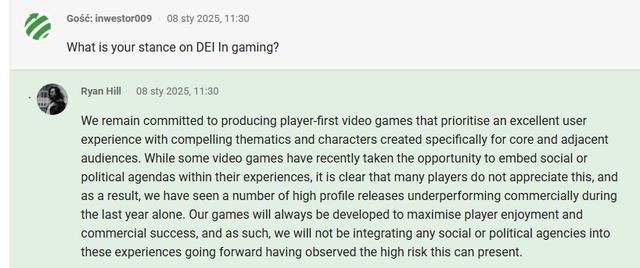 《堕落之主》开发商拒绝DEI 不会在游戏中添加任何社会或政治议题