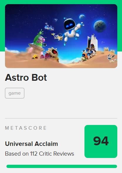 《宇宙机器人》MC均分94！今年最高