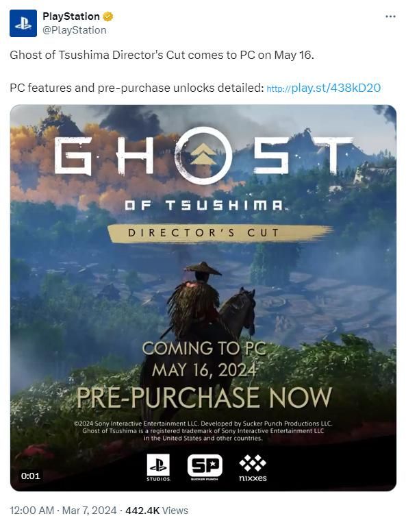 《对马岛之魂：导演剪辑版》进入Steam全球热销榜前十