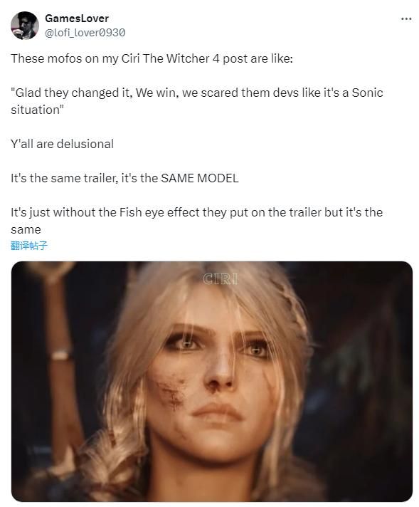 《巫师4》希里造型疑似被修改 改的变漂亮了！