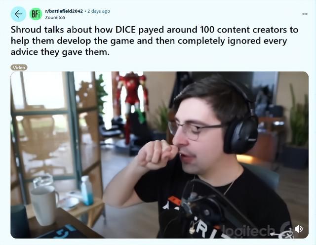 《战地2042》雇佣了近百名创作者 但一句建议都没听