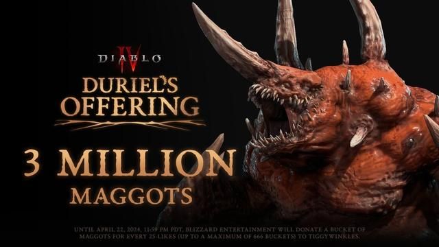 下饭警告…… 暴雪捐赠三千万蛆虫拯救鸟类