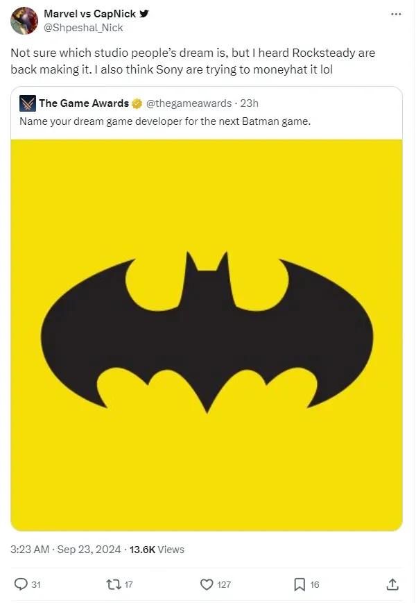 传闻:《蝙蝠侠:阿卡姆疯人院》重制版正在开发中