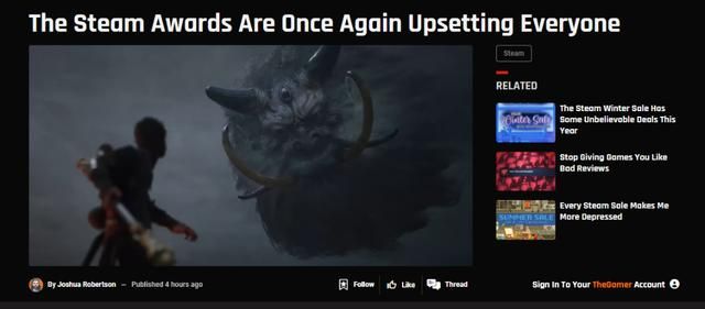 哪来的剧情？外媒不解《黑神话：悟空》获得杰出剧情奖