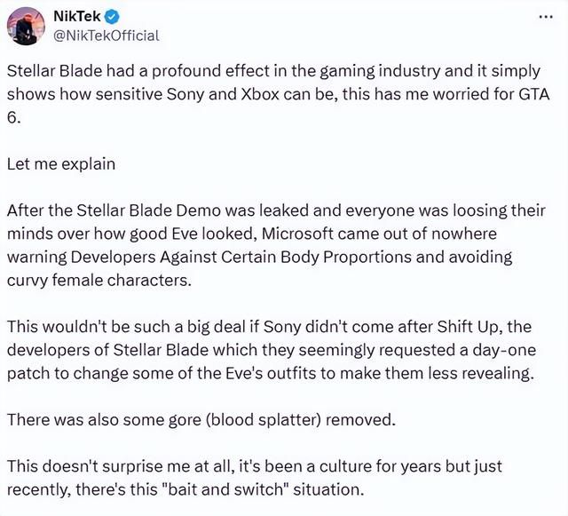 因《剑星》服装遭和谐 玩家开始对《GTA6》表达担忧