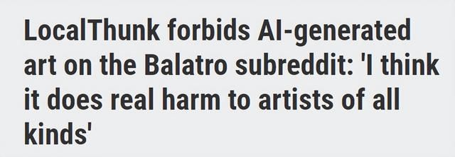 小丑牌作者反对AI生成作品 其游戏也不会接纳此类内容