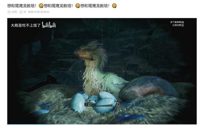 怪猎荒野发售一周多，二创涩图最多的怎么是坐骑鹭鹰龙？