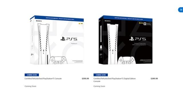 索尼将推出官翻PS5 售价低100美元