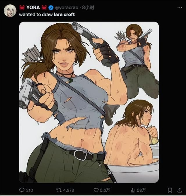 肌肉大块到底算不算性感?劳拉的新形象让网友吵翻天了……