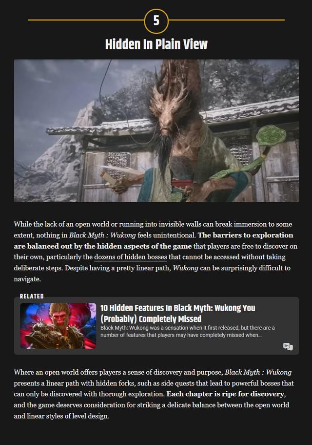 自有大儒为你辩经!外媒总结《黑神话》应获年度游戏十大理由