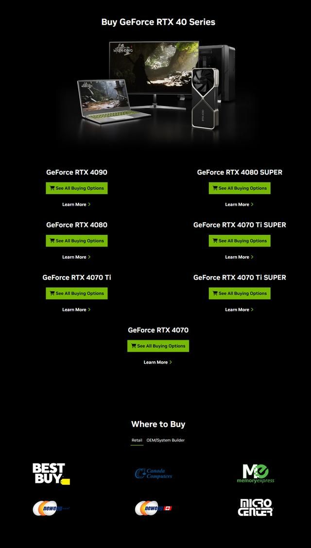 英伟达在海外地区推出买显卡送《黑神话：悟空》赠送活动