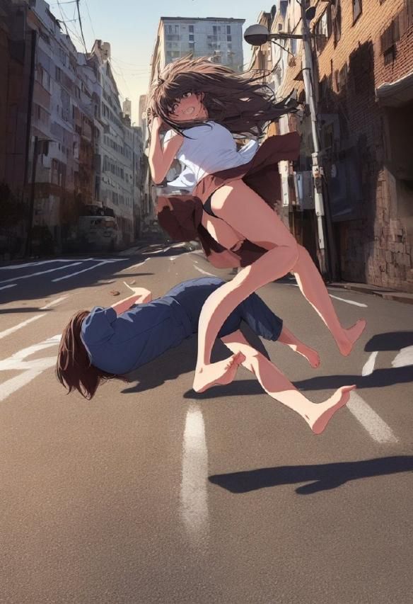 萨菲罗斯蜜汁躺枪 AI作画无法绘制摔跤动作缺陷被曝光