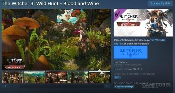 《巫师3》新DLC“血与酒”泄露5月30日发售