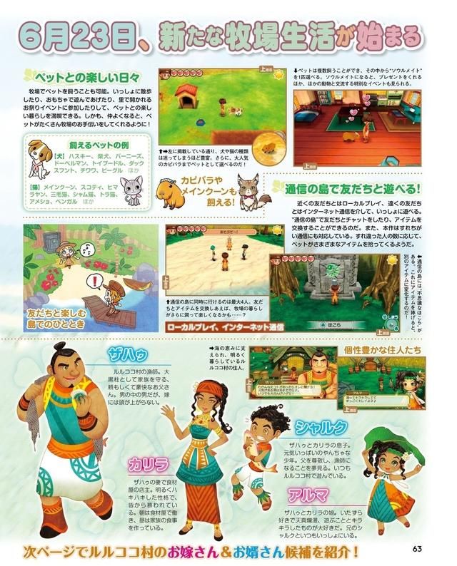 《牧场物语：三个村子的重要伙伴》最新情报