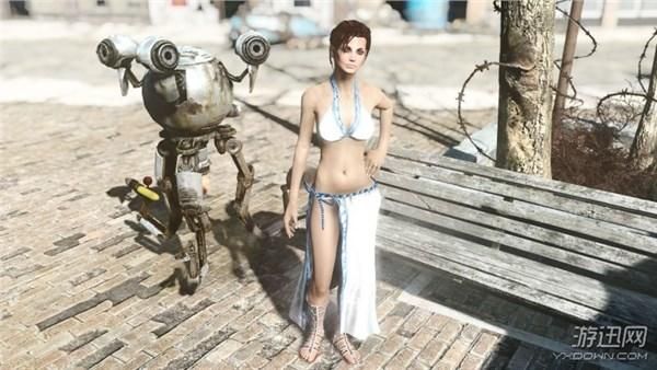 《辐射4》被Mod大神打造成换装秀 奶挺姐变身时尚女王