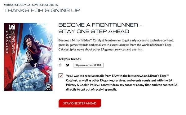 《镜之边缘：催化剂》Beta测试报名开始了！