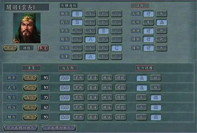 三国志11：五虎上将的数据逆天，结局却让人破防